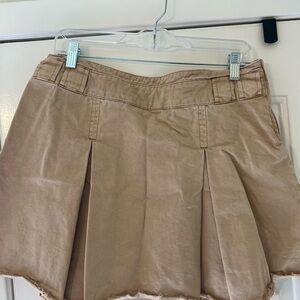 Free People Tan Skater Skirt